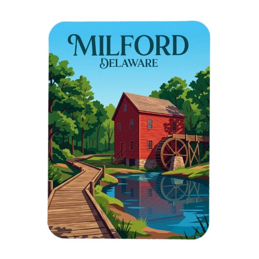 Natuurcentrum Abbott's Mill USA Magneet (Verticaal)