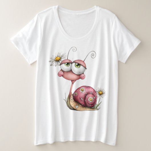 Natuurdame#3 Grote Maat T-shirt (Design voorkant)