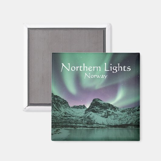 Natuurfoto van het Noorderlicht Magneet (Voorkant / Achterkant)