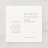 Natuurfoto Vierkante Visitekaartje (Achterkant)