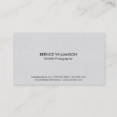 natuurfotograaf | bos visitekaartje (Achterkant)