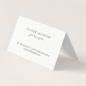 Natuurfotografie buiten visitekaartje (Achterkant)