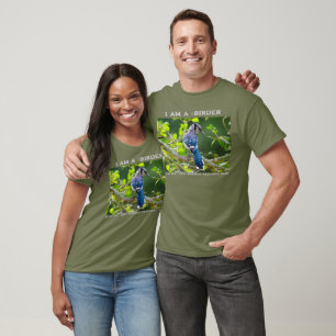 Natuurfotografie Verlegen Blauwe Gaai Vogelaar T-S T-shirt