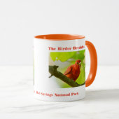 Natuurfotografie Zomer Tanager Vogelaar Mok (Voorkant rechts)