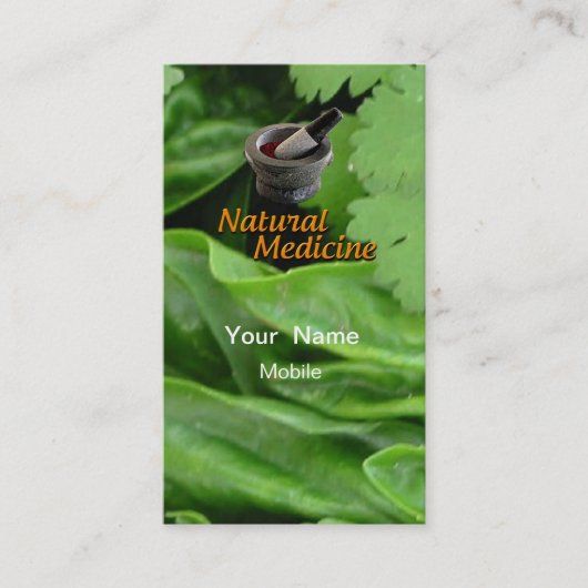 Natuurgeneeskunde Visitekaartje (Voorkant)