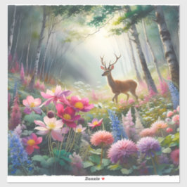 Natuurherten kunstmatig gevangen sticker