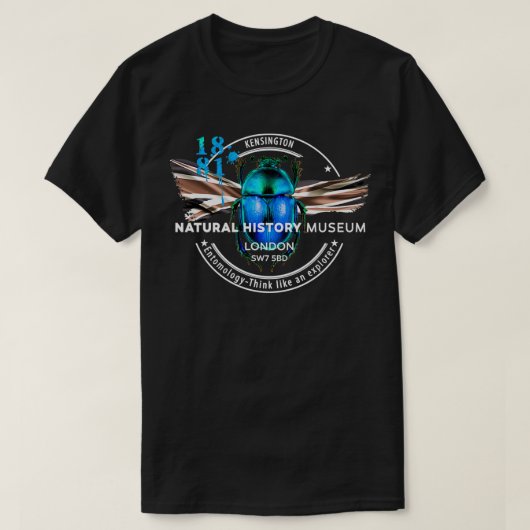 Natuurhistorisch museumkever t-shirt (Design voorkant)
