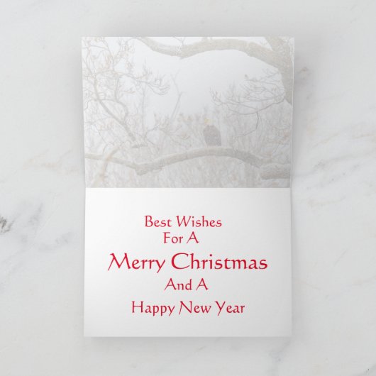 Natuurkerst Feestdagen Kaart (Binnen)