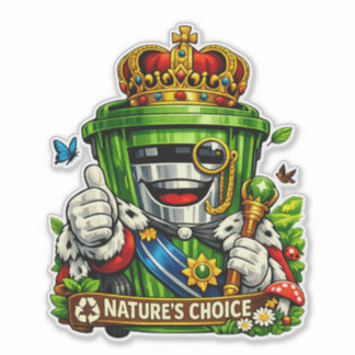 Natuurkeuze - Waterdichte Sticker voor Afvalcontai
