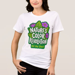Natuurkleurenrevolutie - Maak de foto Fotografie Tri-Blend Shirt