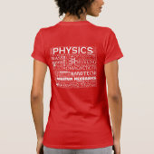 Natuurkunde Atom T-shirt op donker (Achterkant)