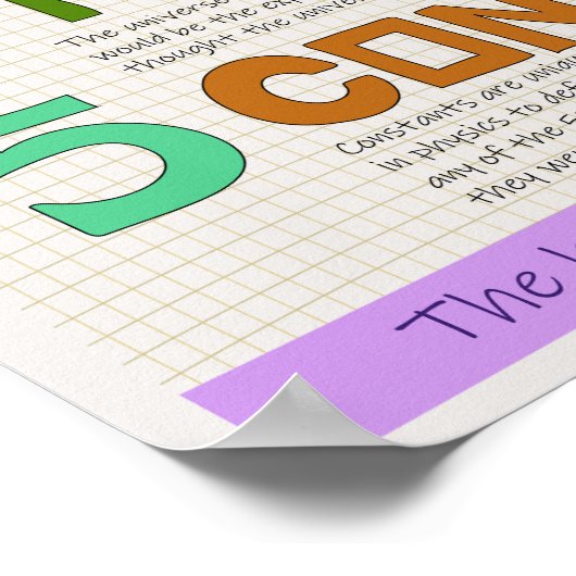 Natuurkunde buiten de doos - Intelligent design Poster (Hoek)