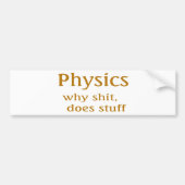 natuurkunde bumpersticker (Voorkant)