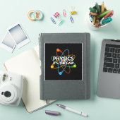 NATUURKUNDE DAT IS DE WET Leuker Wetenschap Sticker (iPad Cover)