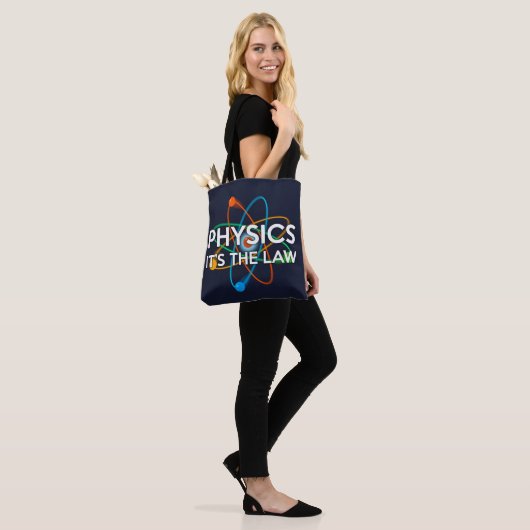 NATUURKUNDE, DAT IS DE WET Plezierige Wetenschap Tote Bag (Op model)