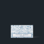 Natuurkunde Doodle Science Schets Gepersonaliseerd Visitekaartje<br><div class="desc">Dit Physics Doodle Science Sketch patroon heeft de kleuren blauw en wit. Dit geschenk kan afbeeldingen, tekst of andere elementen toegevoegd of gewijzigd met behulp van de aanpassingsfunctie. Geweldig cadeau-idee voor iemand die van natuurkunde houdt, voor speciale feesten, verjaardagen, kerst of andere cadeau-gevende feestdagen. Gebruik de knop "Aanpassen" om foto's...</div>