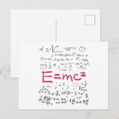 Natuurkunde en Wiskunde — Formuleras EMC2 Briefkaart (Voorkant / Achterkant)