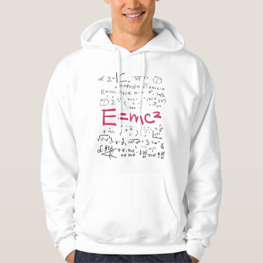 Natuurkunde en Wiskunde — Formuleras EMC2 Hoodie (Voorkant)