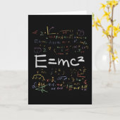 Natuurkunde en Wiskunde — Formuleras EMC2 Kaart (Gele Bloem)