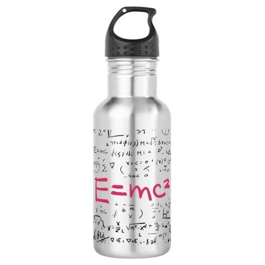 Natuurkunde en Wiskunde — Formuleras EMC2 Waterfles (Voorkant)