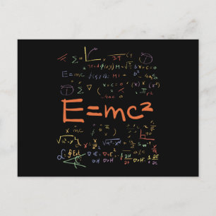 Natuurkunde en Wiskunde Formules EMC2 Briefkaart