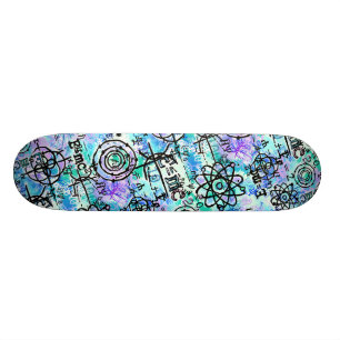 Natuurkunde- en wiskundesymbolen, Geek Persoonlijk Skateboard