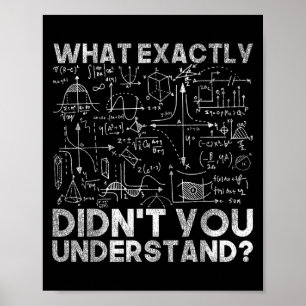 Natuurkunde Gift Science Quotes Black Uni Volwasse Poster