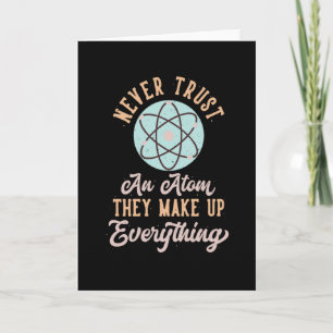 natuurkunde grap atomen natuurkundige Gezegden wet Kaart