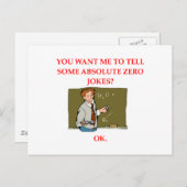 natuurkunde grap briefkaart (Voorkant / Achterkant)