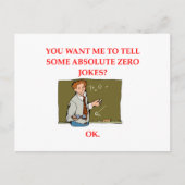 natuurkunde grap briefkaart (Voorkant)