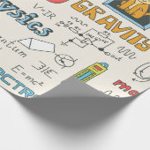 Natuurkunde. Handgetrokken. illustratie. Cadeaupapier (Hoek)