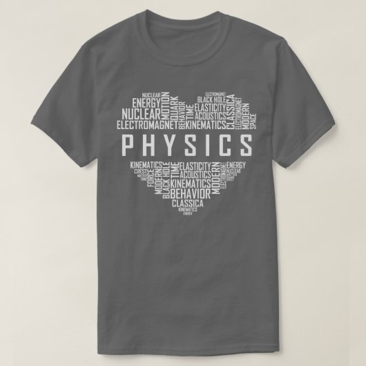 Natuurkunde Hart T-shirt (Design voorkant)