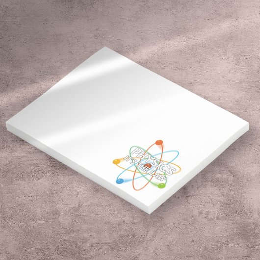NATUURKUNDE HET IS DE WET Funny Science Quote Post-it® Notes