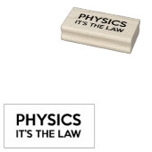 NATUURKUNDE HET IS DE WET Funny Science Quote Rubberstempel (Gestempeld)