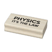NATUURKUNDE HET IS DE WET Funny Science Quote Rubberstempel (Stempel)