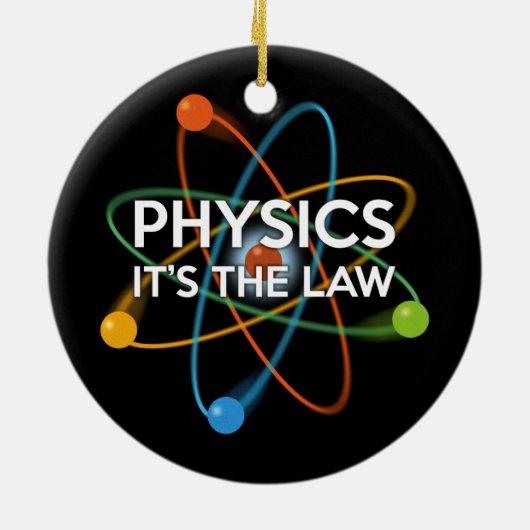 NATUURKUNDE. HET IS DE WET Leuk over wetenschap Keramisch Ornament (Achterkant)