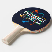 NATUURKUNDE HET IS DE WET Leuk Wetenschappelijk Ci Tafeltennisbatje (Voorkant Gekanteld)