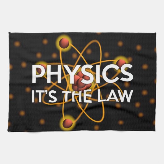 NATUURKUNDE. HET IS DE WET Wetenschap Theedoek (Horizontaal)