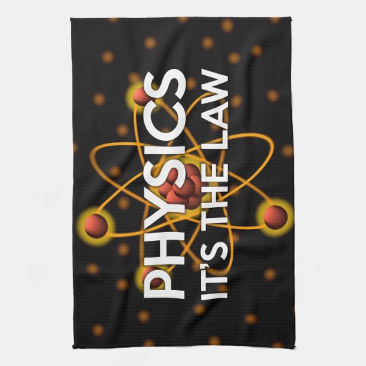 NATUURKUNDE. HET IS DE WET Wetenschap Theedoek (Verticaal)