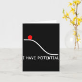 Natuurkunde Ik Heb Tentiële Energie Grappig  Kaart (Gele Bloem)