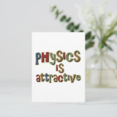 Natuurkunde is aantrekkelijk Funny Pun Briefkaart (Staand voorkant)