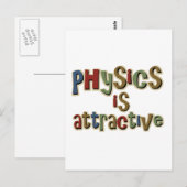 Natuurkunde is aantrekkelijk Funny Pun Briefkaart (Voorkant / Achterkant)
