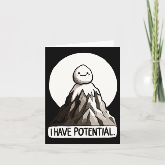 Natuurkunde Joke - Ik heb potentiële Rock Mountain Kaart (Voorkant)