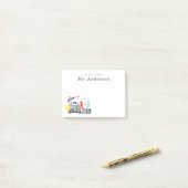 Natuurkunde leraar post-it® notes (Op bureau)