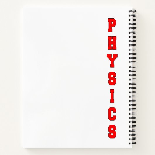 Natuurkunde Notitieboek (Achterkant)