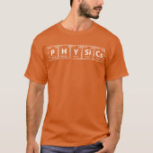 Natuurkunde (P-H-Y-Si-Cs) Periodic Elements Spelli T-shirt (Voorkant)