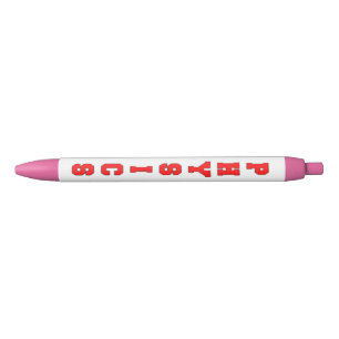 Natuurkunde Zwarte Inkt Pen