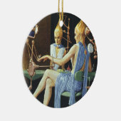  natuurkundebestrijding Beauty Salon Spa Keramisch Ornament (Rechts)