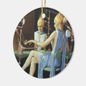  natuurkundebestrijding Beauty Salon Spa Keramisch Ornament (Links)