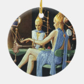  natuurkundebestrijding Beauty Salon Spa Keramisch Ornament (Achterkant)